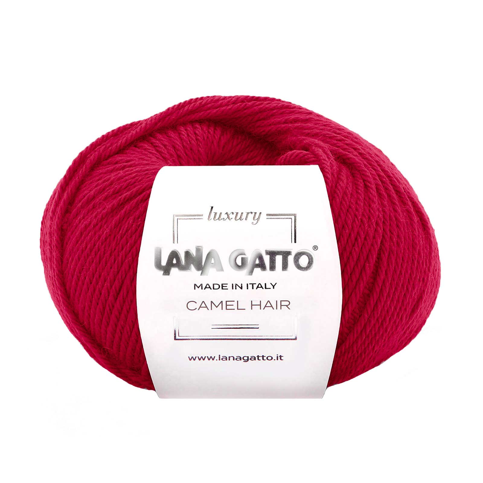 camel hair ball with label