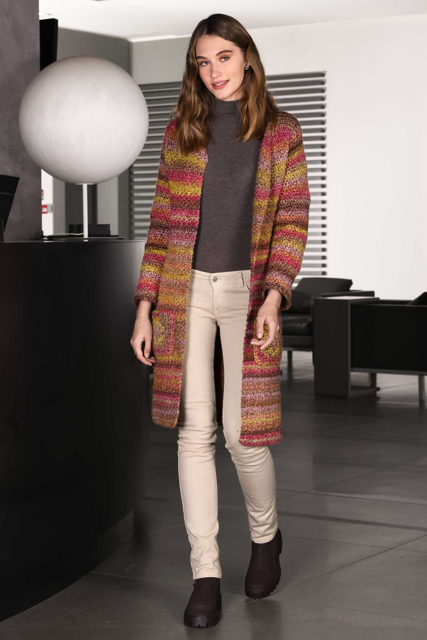 model made of Uruguay yarn