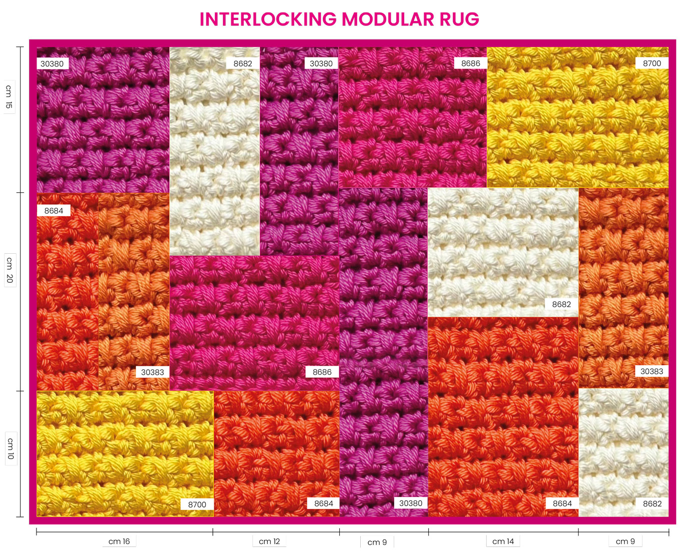 modular pattern for a rug