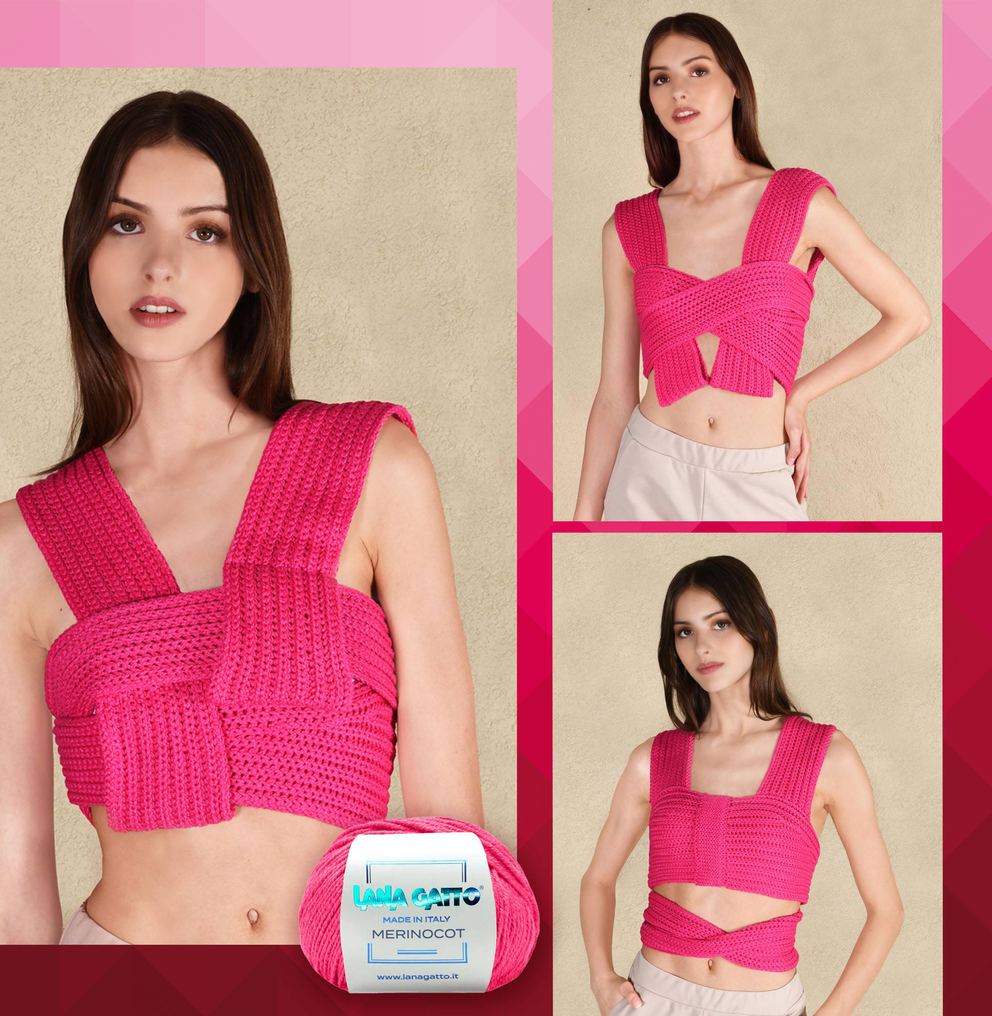 top origami in maglia